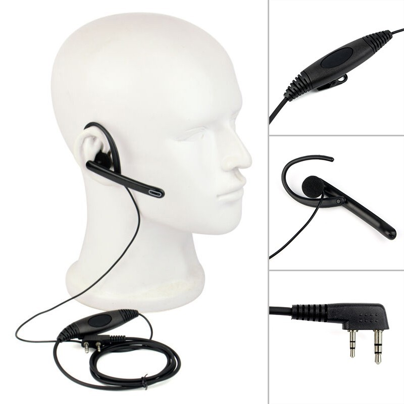 Practical Mic Headset For KPG KPG27D KPG29D 2-Pin Bar Communication