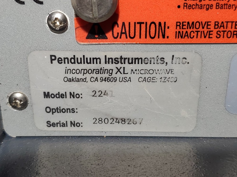 Set Of Two Pendulum 2241 PATH ALIGN-R Microwave Antenna Path Alignment Test Set