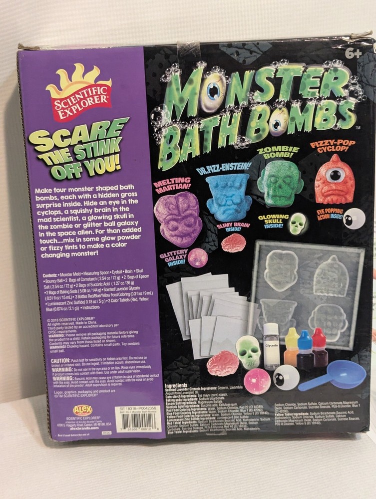 Bath Soap Kit Scientific Explorer Kit Alex Open Box 100% Complete Halloween Fun