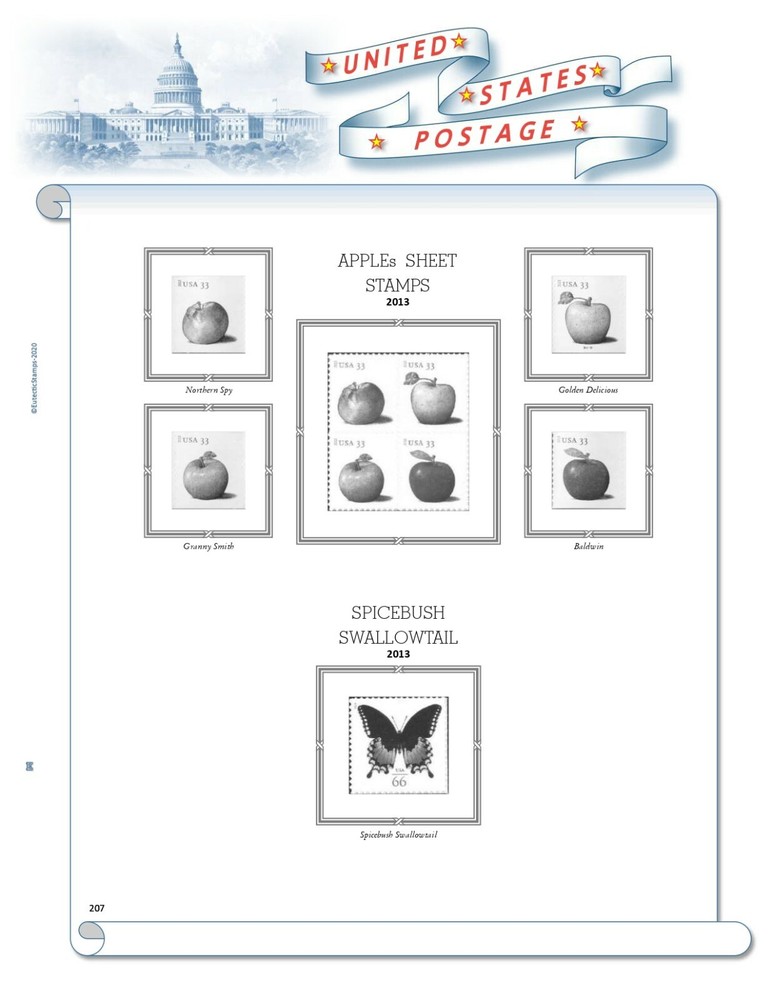 2013 U.S. Regular Issue Singles COMPLETE Supplement (White Ace Alternative)