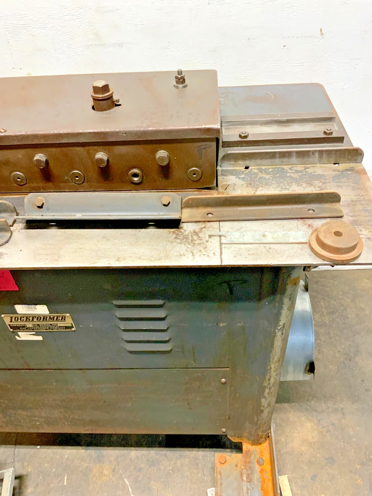 Pittsburgh Lockformer 18 GA Gauge Roll Cleat Former Power Flanger Machine D11B