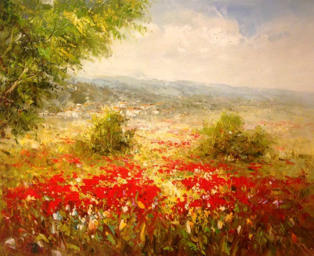 Chart Needlework DIY - Counted Cross Stitch Patterns - Poppies Field