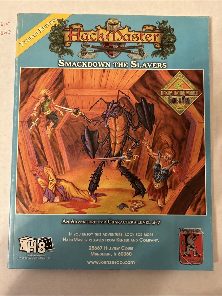 Smackdown the Slavers Adventure Module (Hackmaster 4th Edition)