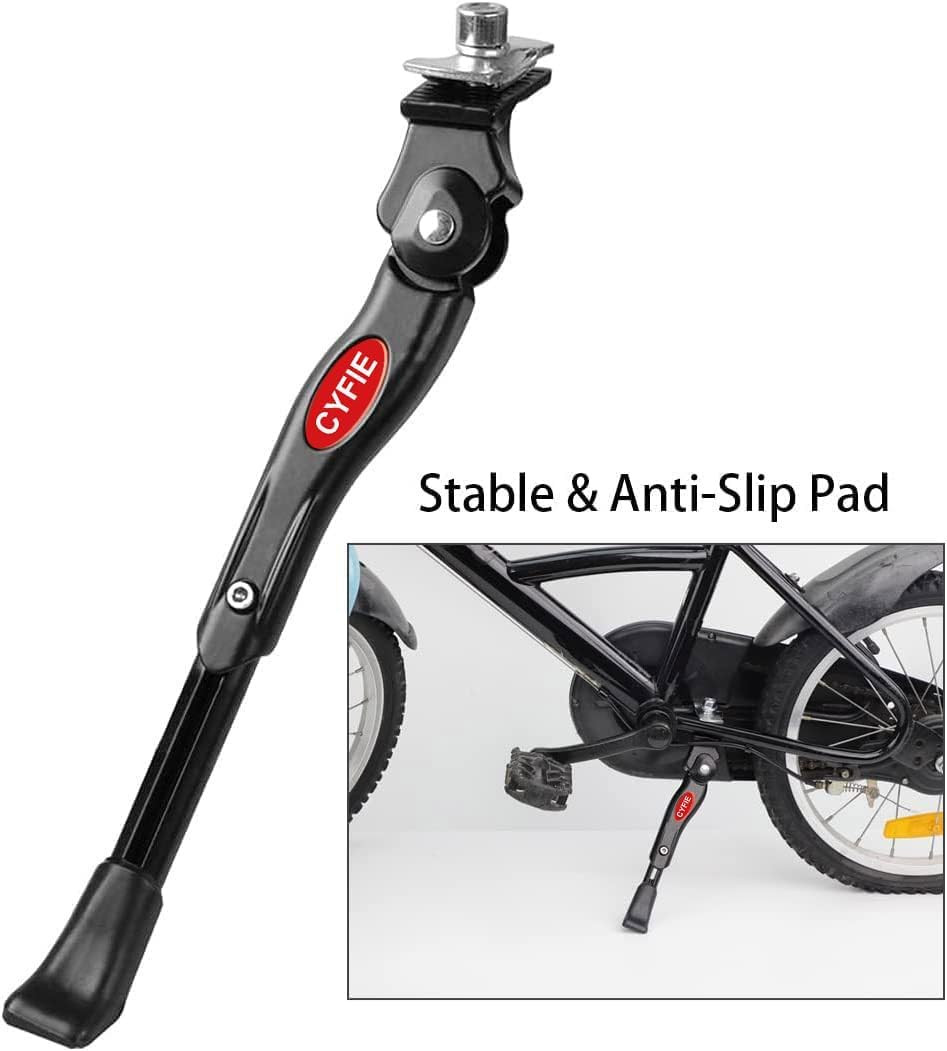 Cyfie Bike Kickstand for 16 18 20 Inch Kids Adjustable Center Mount Bicycle Kick