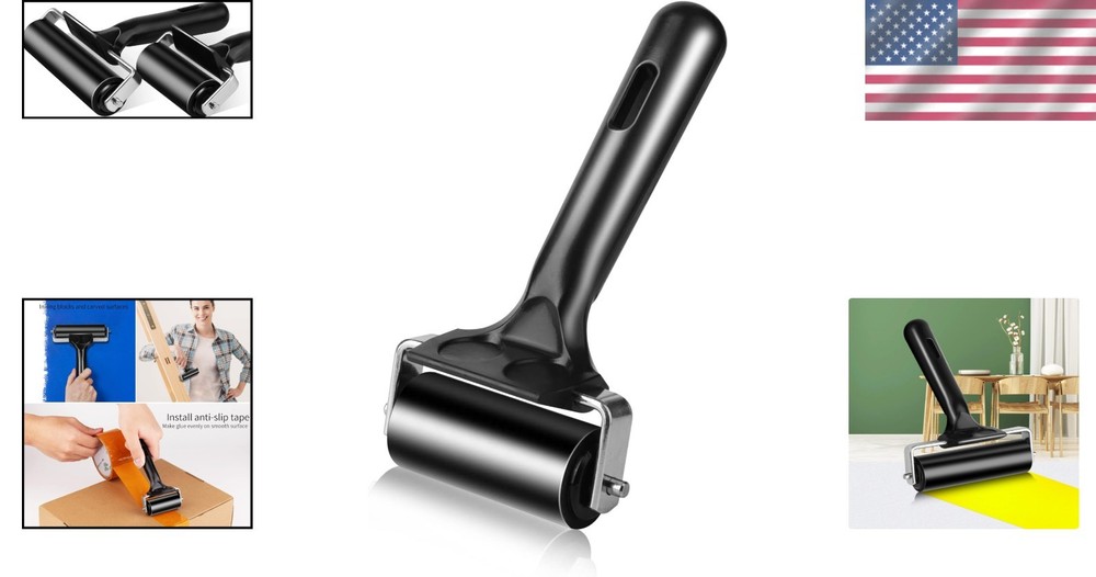 Versatile 2.2 Inch Rubber Roller Tool for Printmaking & Crafting Projects