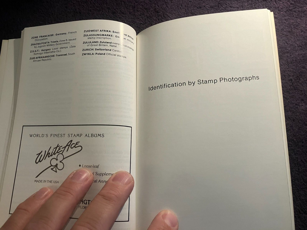 White Ace Postage Stamp Identifier, By Les Winick