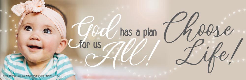 God Has A Plan Pro-Life Bumper Sticker