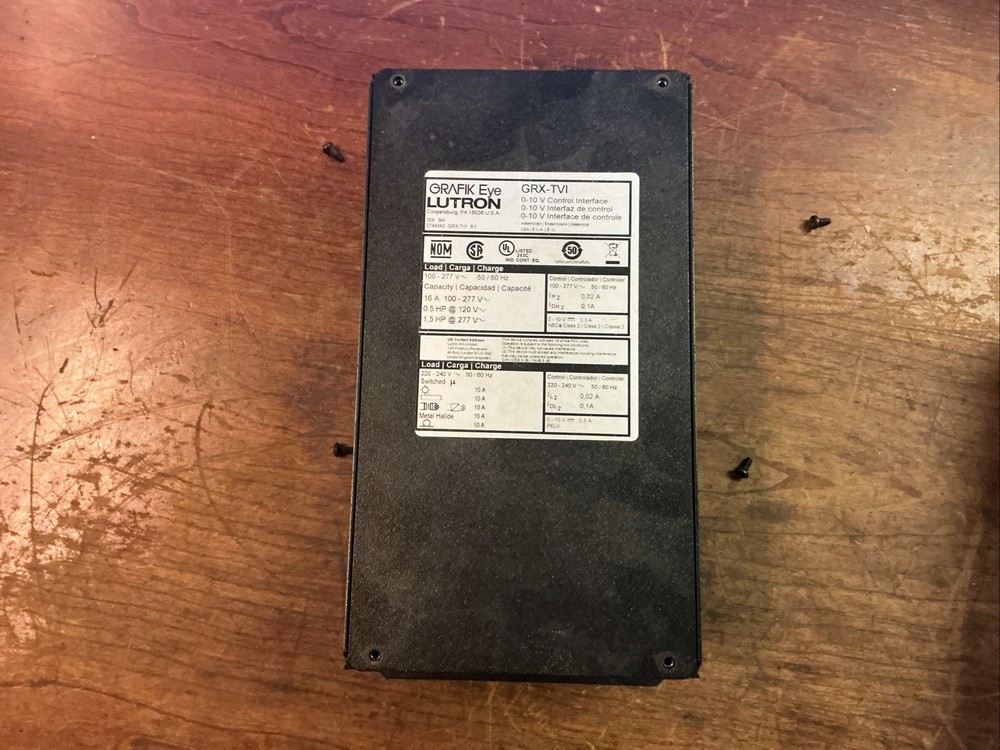 Lutron GRX-TVI Grafix Eye 0-10V Control Interface/Switching Module 100-277V 16A