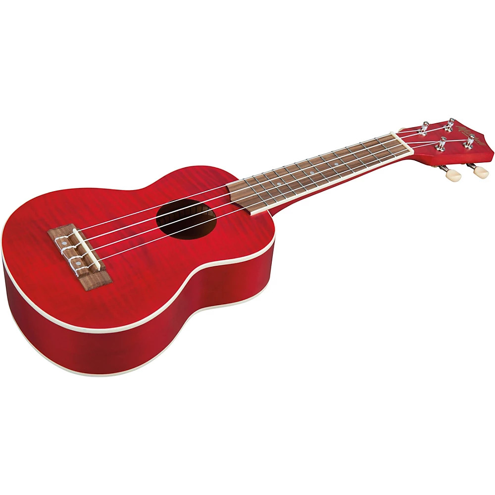 Mitchell MU45F Exotic Soprano Ukulele Flamed Maple Pack Cherry