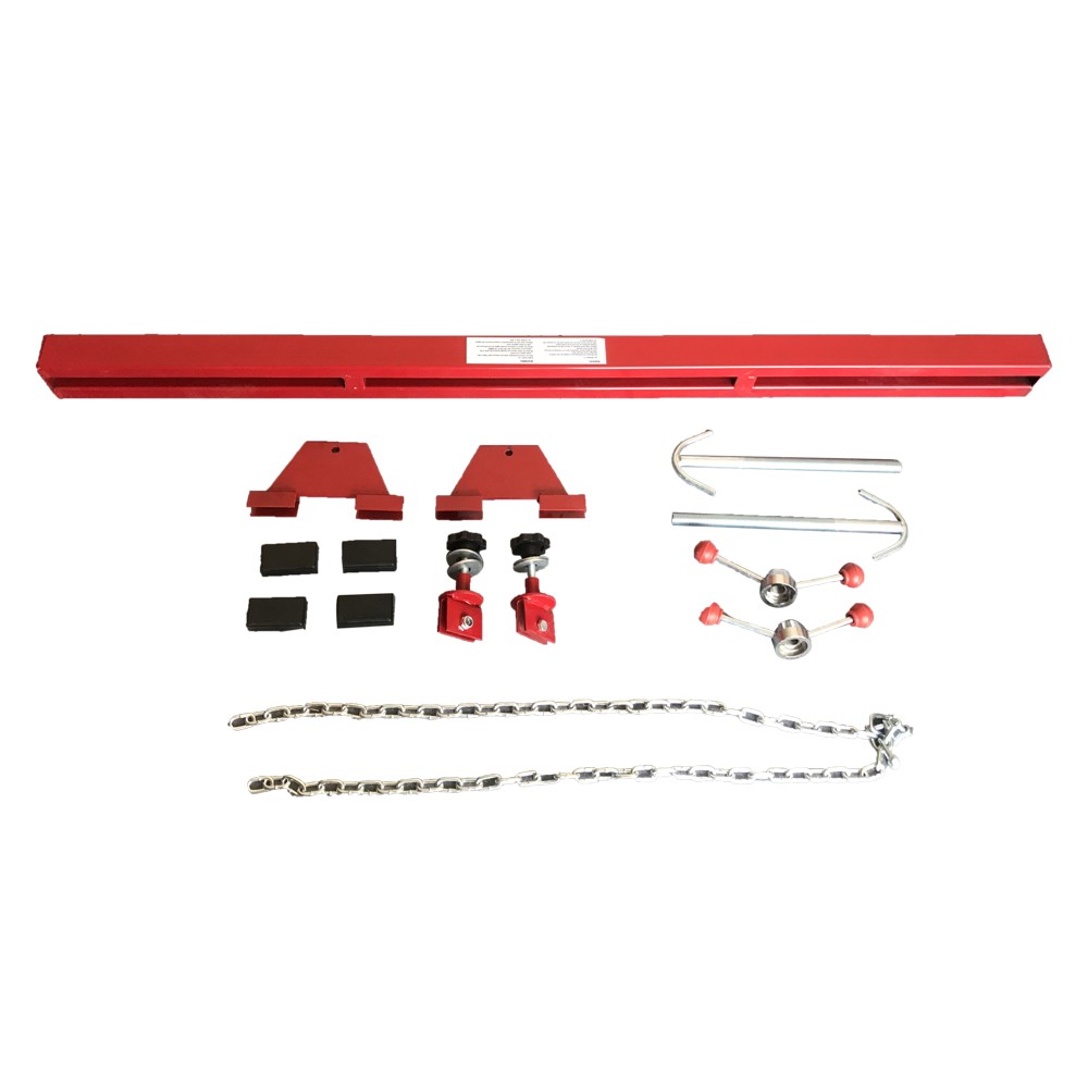 Engine Load Leveler 1100lbs Capacity Support Bar Transmission W/ Dual Hook Red