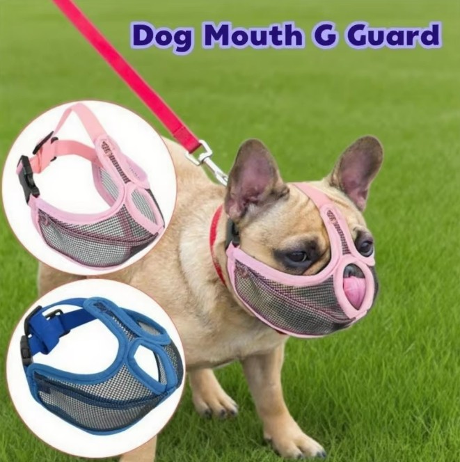 Dog Muzzle Breathable Mesh And Durable Pet Muzzle With Adjustable Loop And Soft