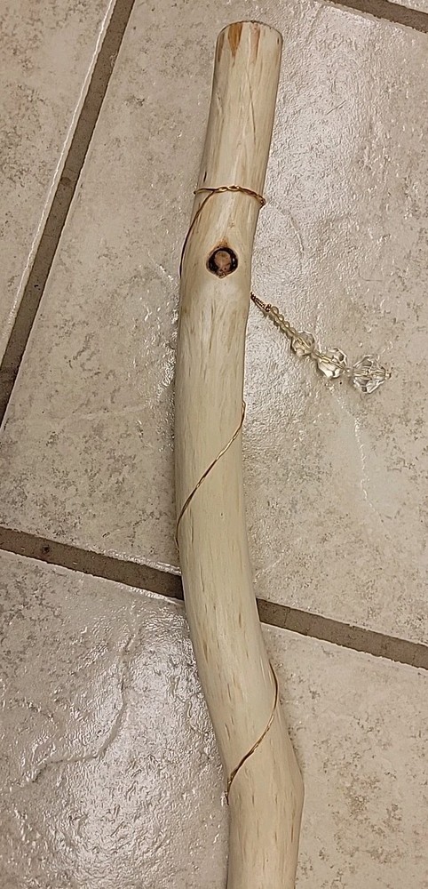 58" MN Diamond Willow Wire Wrapped Walking Stick