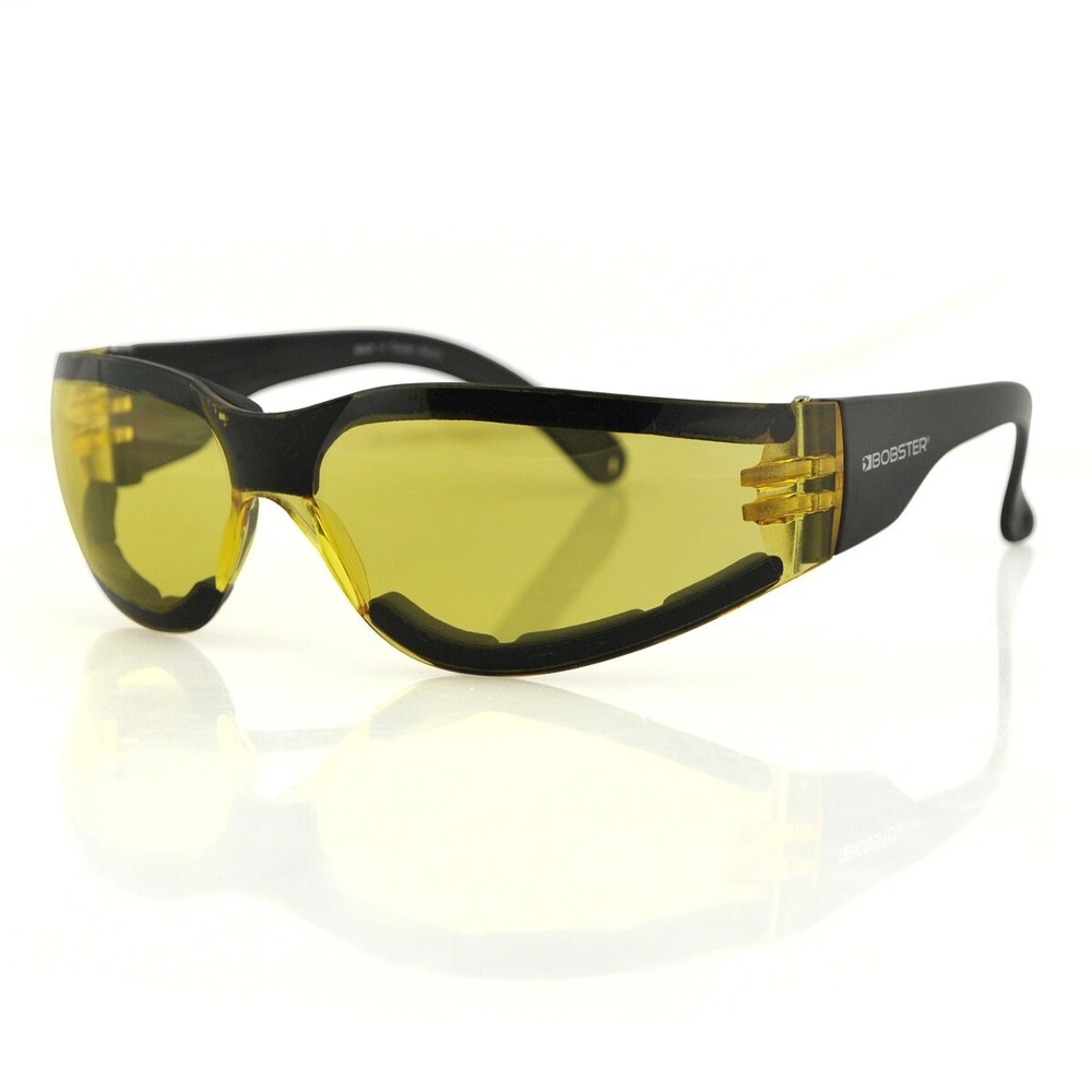 Bobster® Shield 3 Matte Black Frame Yellow Lens