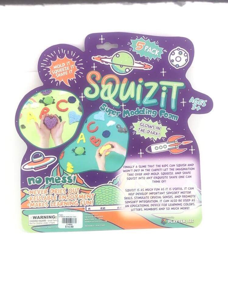 Squizit Foam Modeling, 5 Pack, Space, Planets, Ships