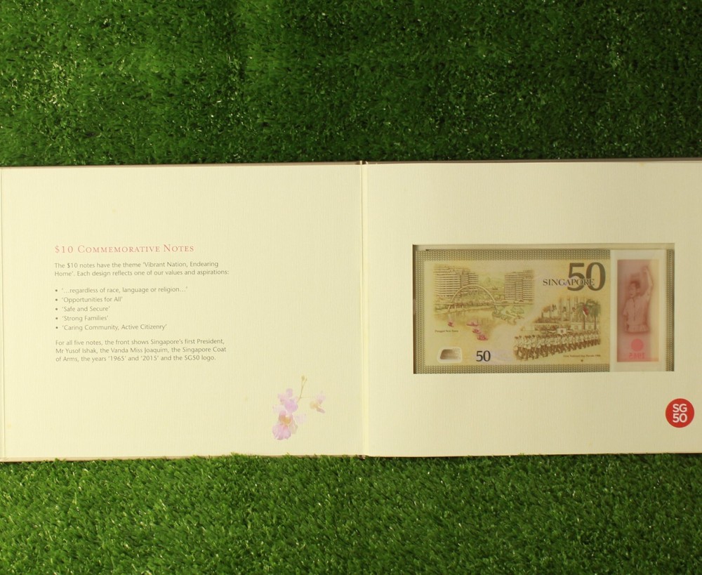 Singapore SG50 Commemorative Notes Set