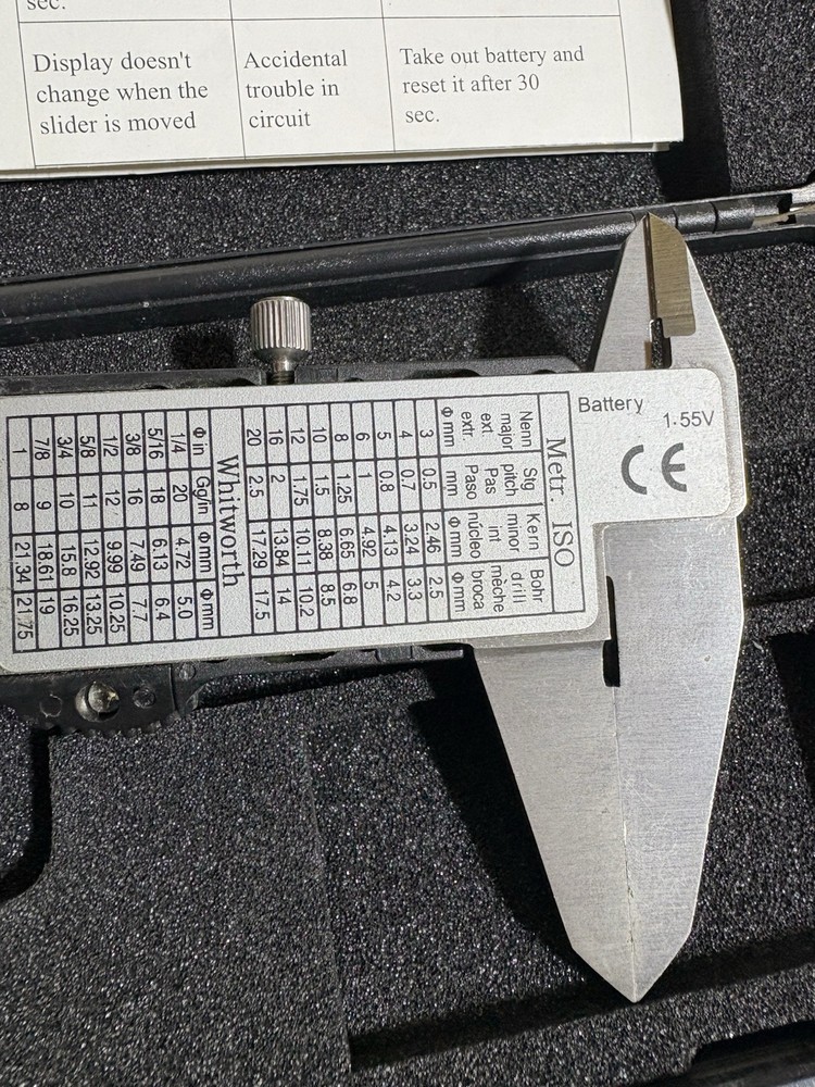 Digital Caliper Electronic Measuring Tool 6" 150mm Reloading
