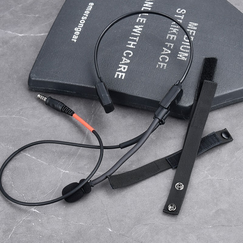 Tactical Headset Signal Bone-Conduction Speaker MH180-V For Interface 7.0PLUG