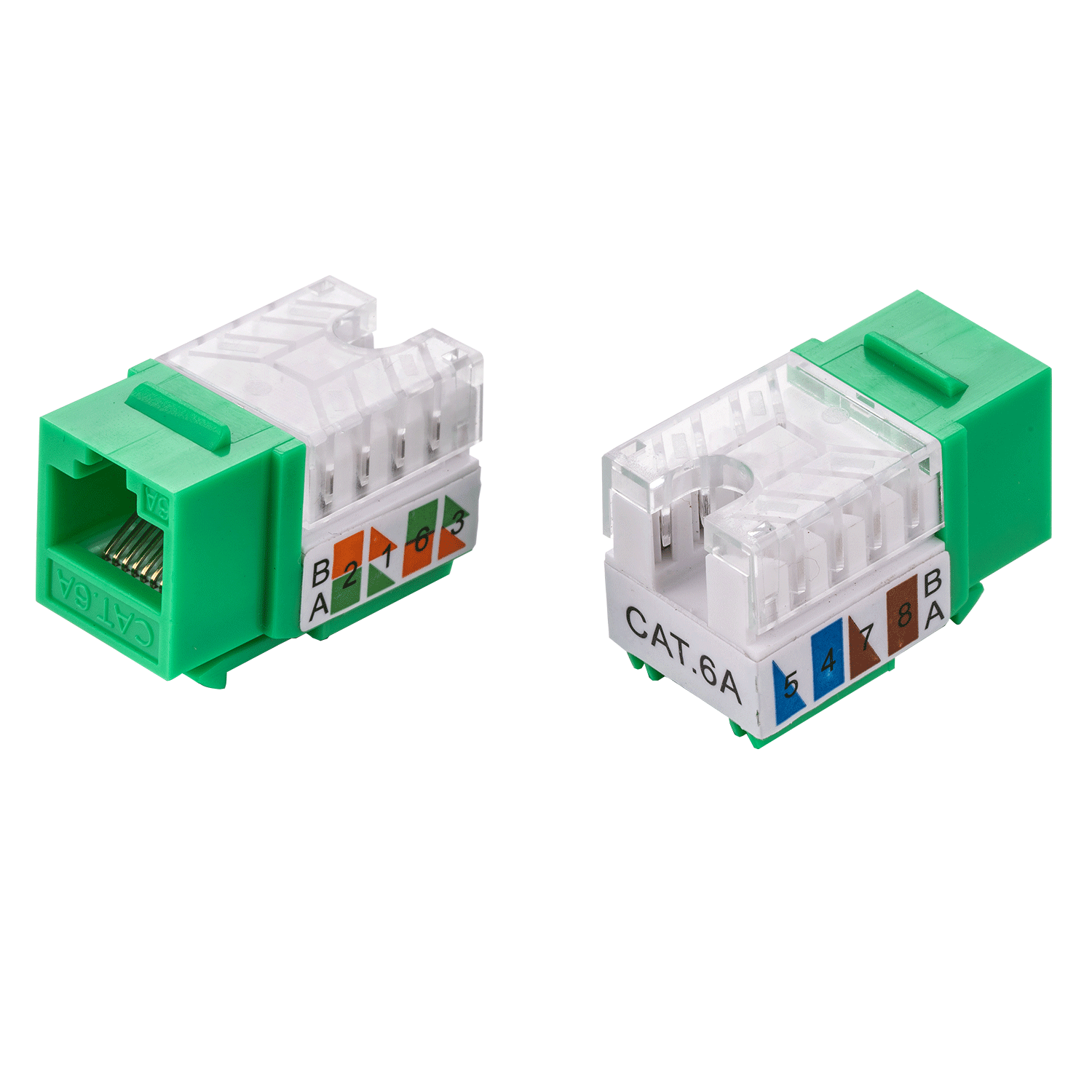 CAT6a Keystone Jack Ethernet 110 Punch Down Tool Network 45 Degree 8P8P RJ45 Lot