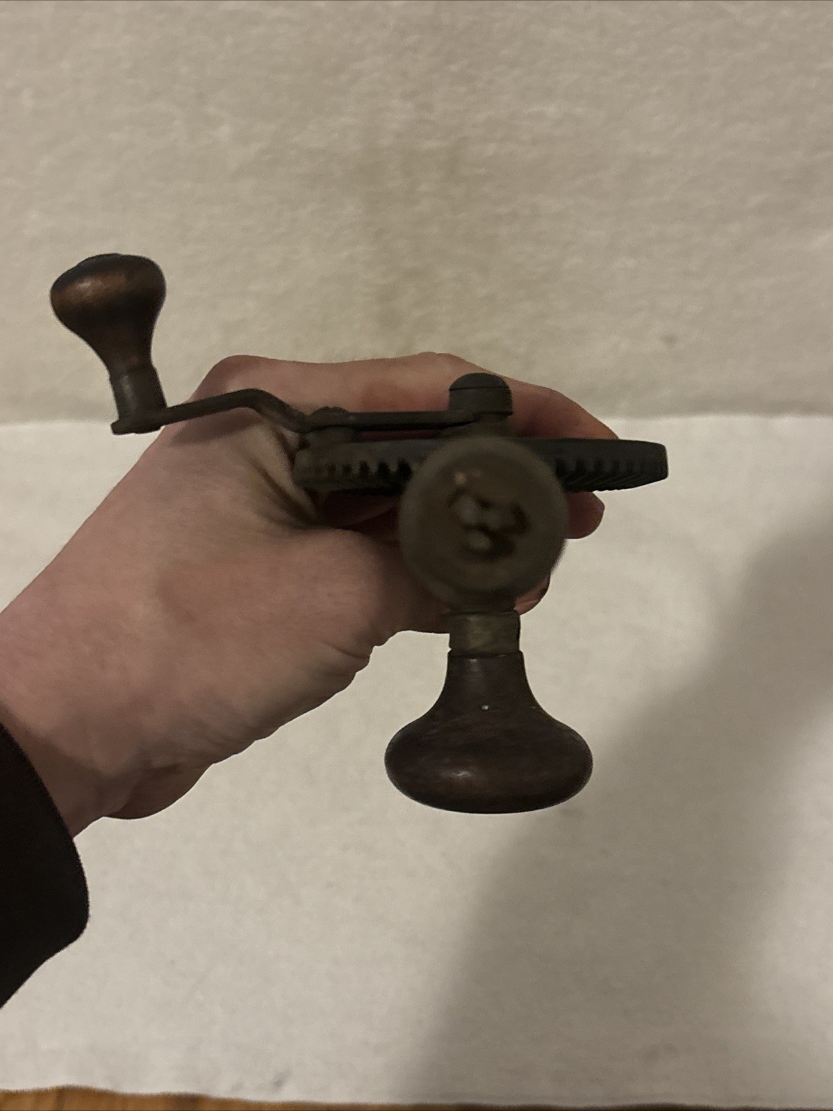 VINTAGE "EGG BEATER" STYLE HAND DRILL UNBRANDED WORKS! FREE SHIP