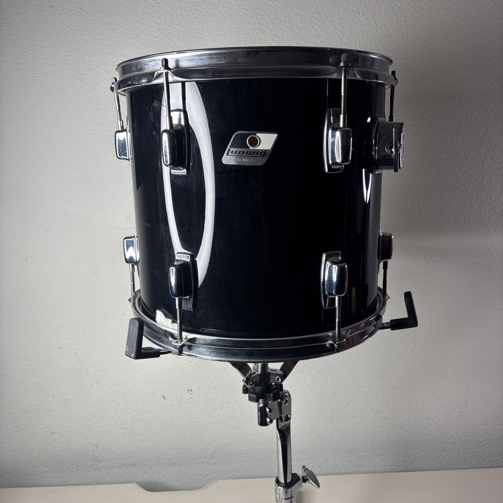 Ludwig Tom Drum Set FLAT BLACK 13x13