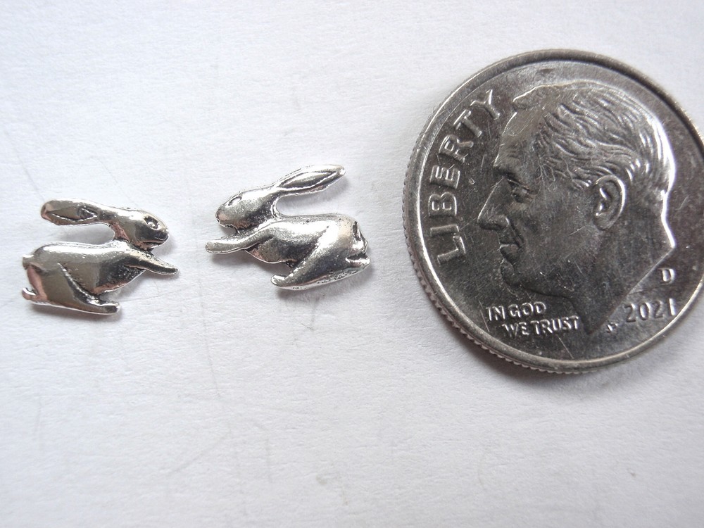 Bunny Rabbits 925 Sterling Silver Stud Earrings