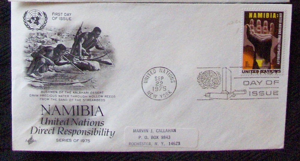 UN FDC NAMIBIA, DIRECT RESPONSIBILITY,  New York  9/22/1975.