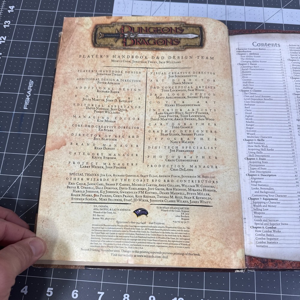Dungeons & Dragons Player's Handbook Second Printing - good condition