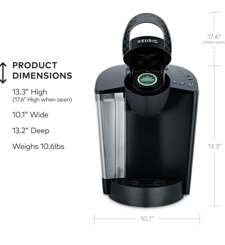 Keurig K-Classic Coffee Maker Programmable Single Serve K-Cup Pod 3 Brew Sizes
