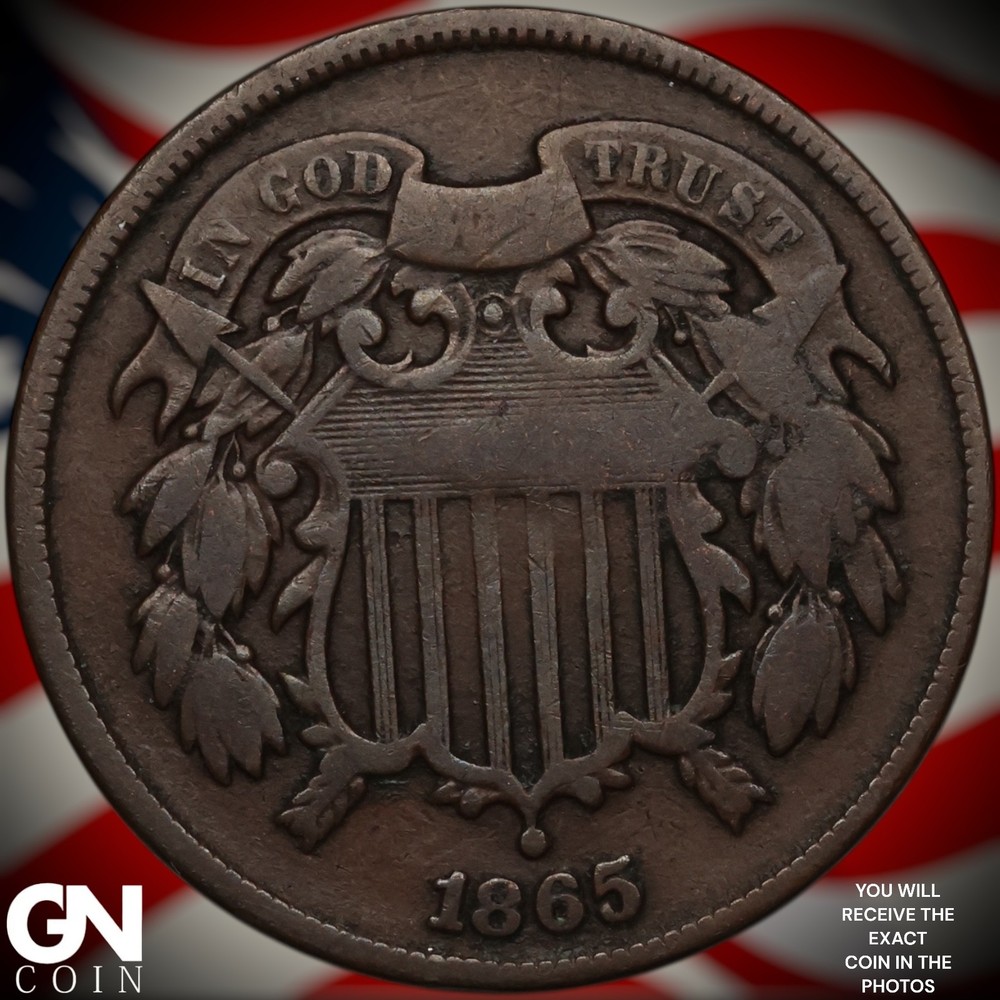 1865 2 Cent Piece A0904