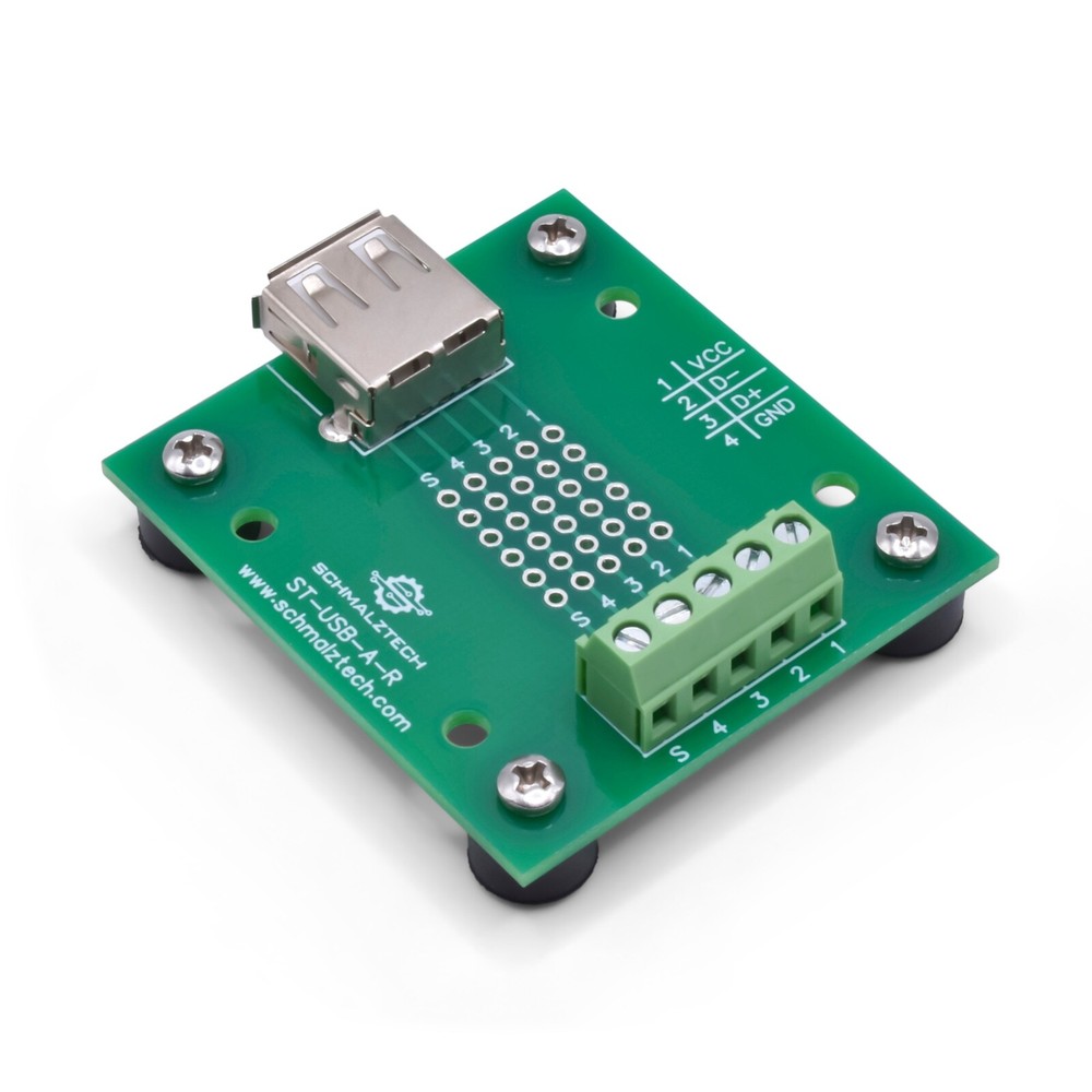 USB Type A Screw Terminal Breakout Board / Interface Module ST-USB-A-R-FT