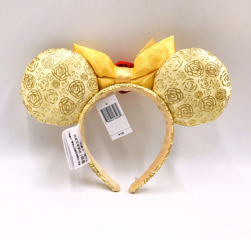 Disney Parks Beauty and the Beast Belle Minnie Mouse Ears Bow Headband