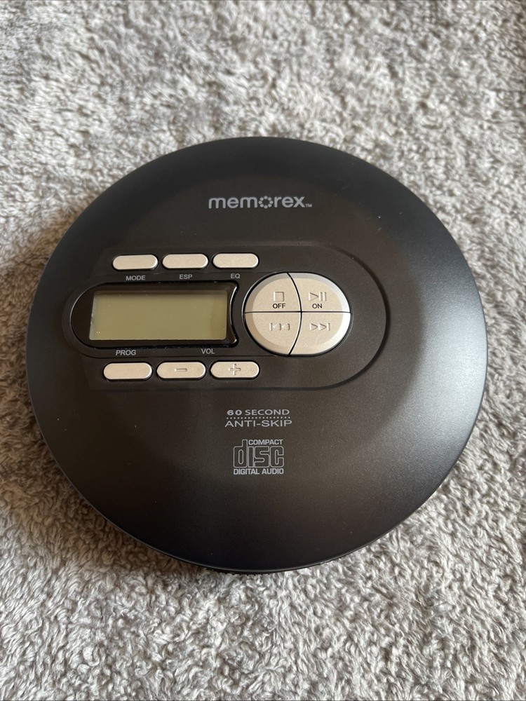 Memorex MPC600B Portable CD Player - Black TESTED AND WORKING