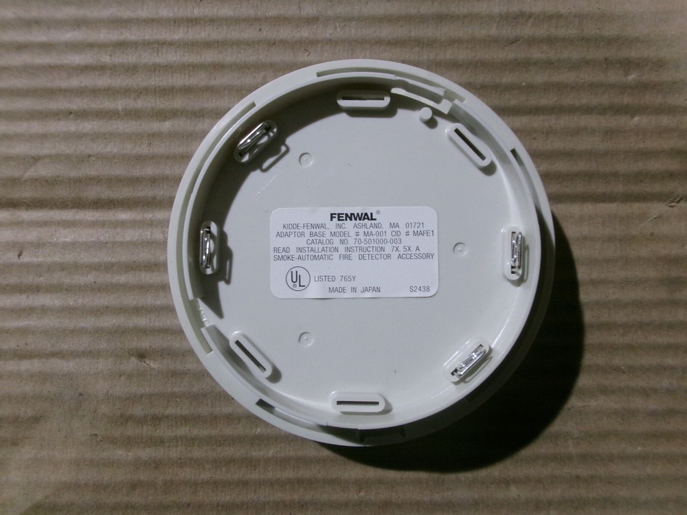 New Fenwal MA-001 Adapter Base