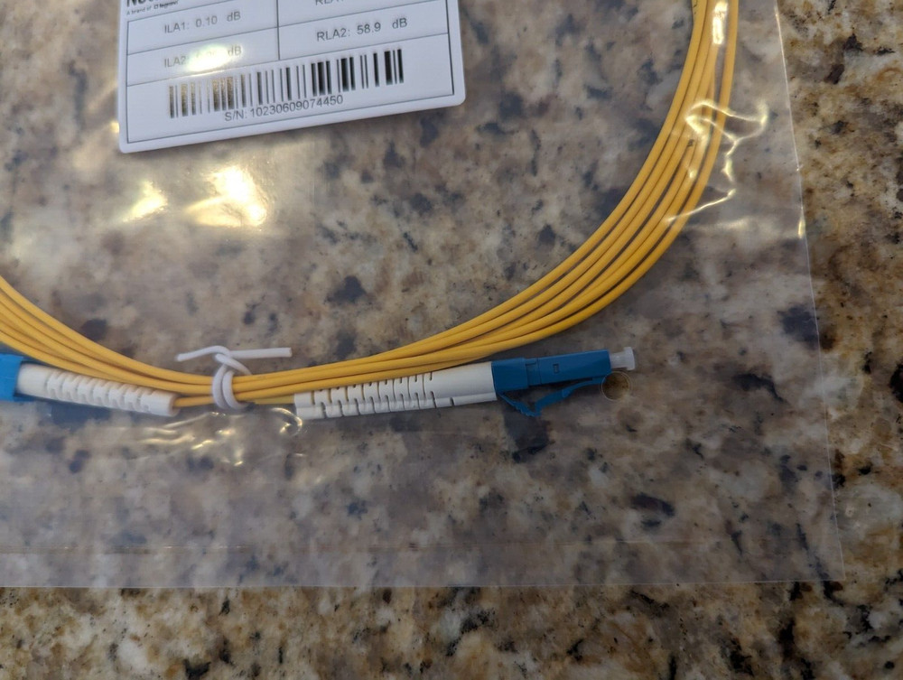 OS2 SC SIMPLEX UPC to LC SIMPLEX UPC SingleMode Fiber Optic Optical Patch Cable