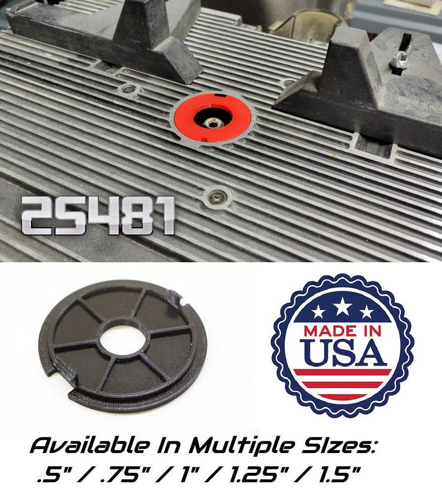 Router Table Insert Ring Set (2" OD) For Craftsman Model 25481 Sears