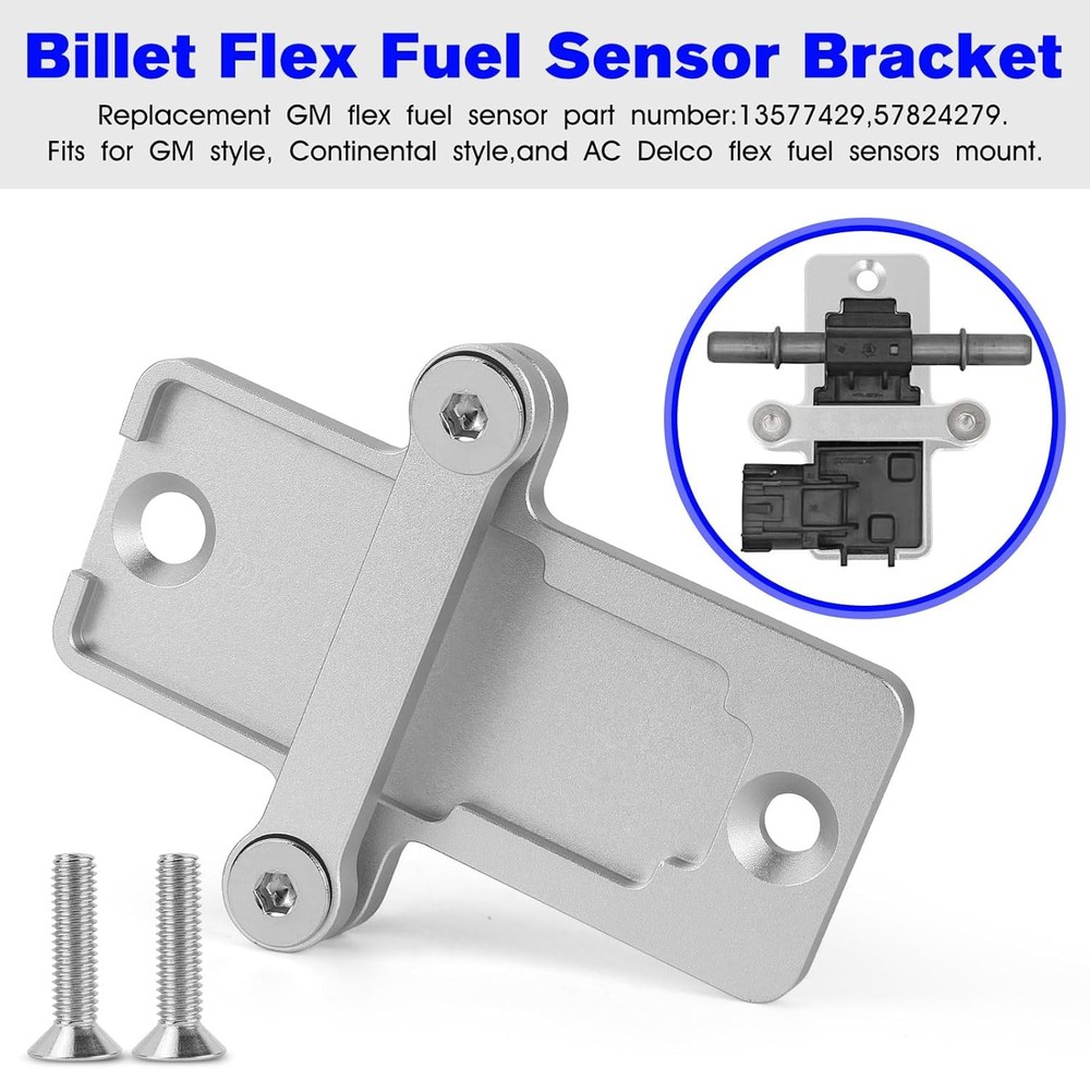 Flex Fuel Sensor Mount for GM Billet with Screw