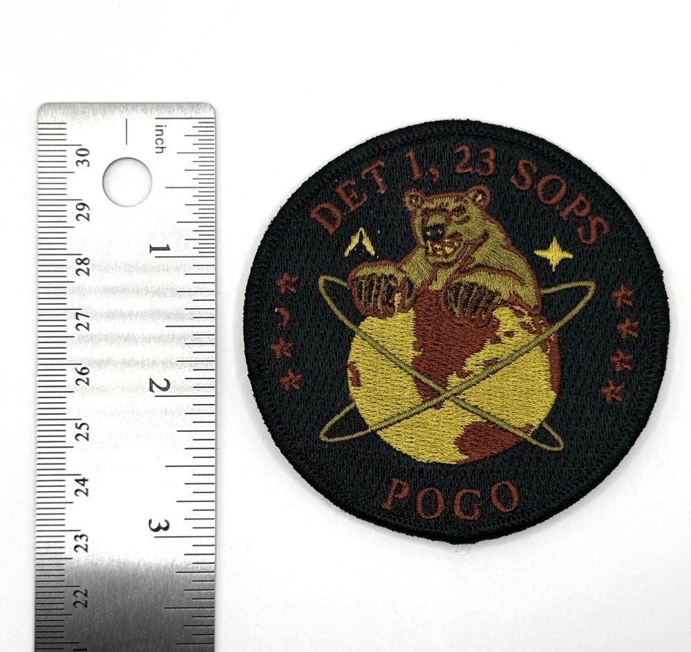 3" 23d Space Operations Squadron Detachment 1 POGO Hook & Loop Patch