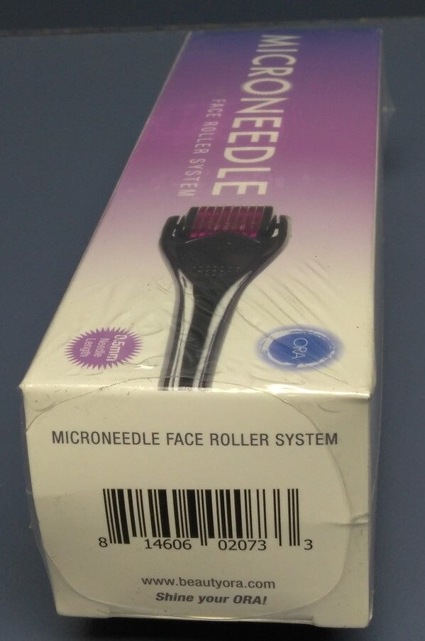 ORA Microneedle Dermal Face Roller System 540 Needles .5mm Needle Depth NEW
