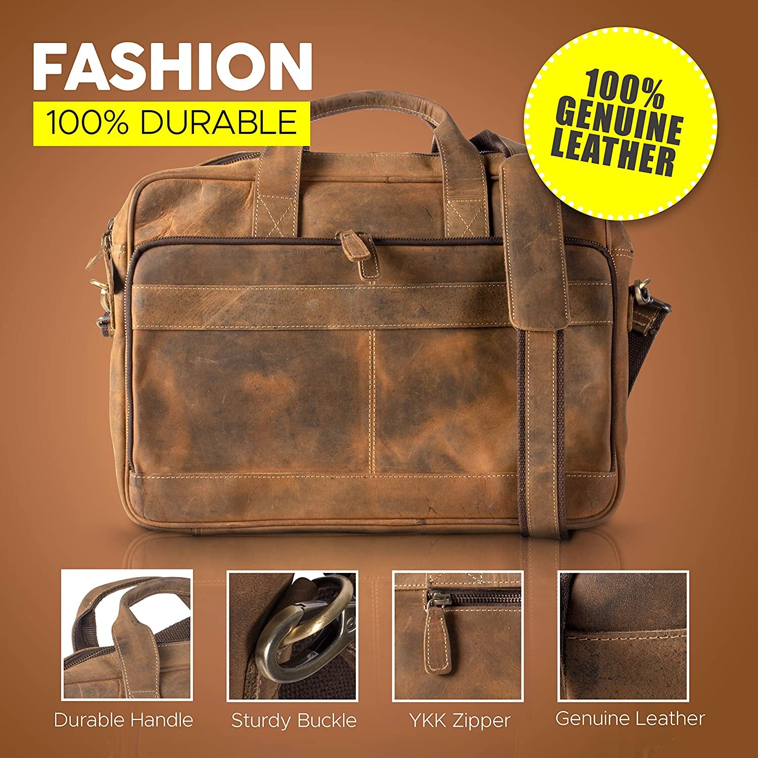 Leather briefcases Laptop Messenger Bags for Men and Women Best Office Bag