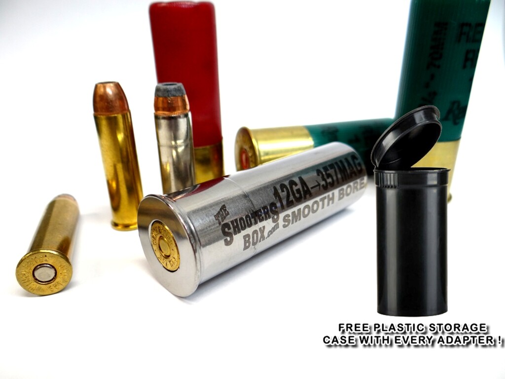 12GA to 357 Magnum Shotgun Adapter - Chamber Reducer - Stainless - Free Case !!!