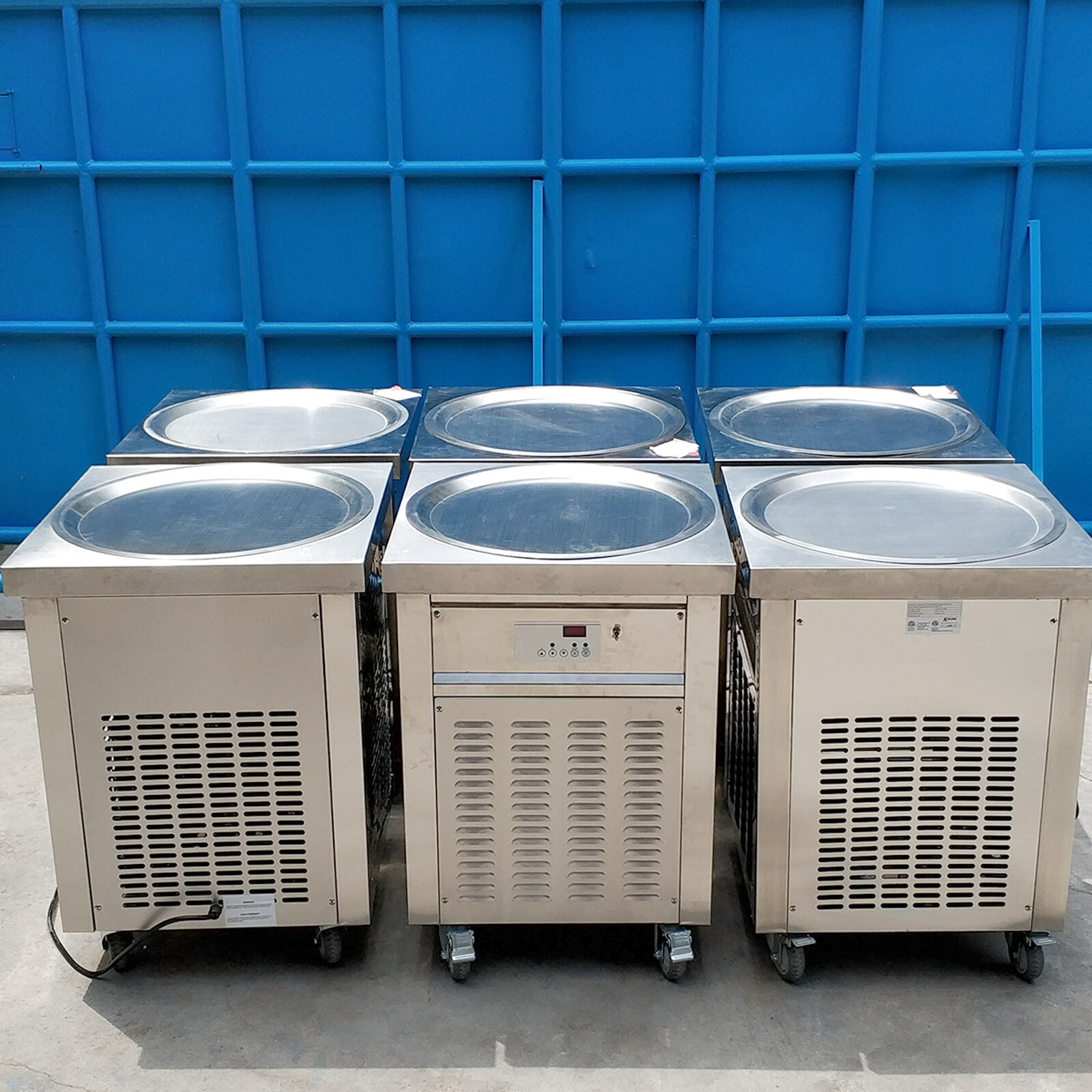 Kolice 55cm (22") round pan fried ice ceram machine, rolled ice cream machine