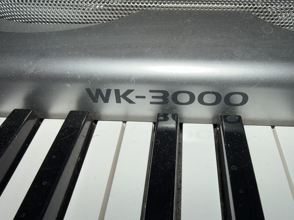 CASIO WK-3000 - Keyboard - Tested & Working W/Power Adapter & Adjustable Stand