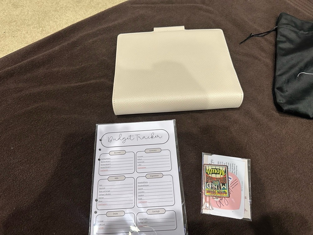 A6 Customized Tory Cash Stuffing Budget Binder Wallet