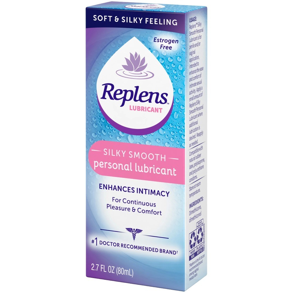 (3 pack) Replens Lubricant, Silicone Based, Silky Smooth, 2.7 fl oz
