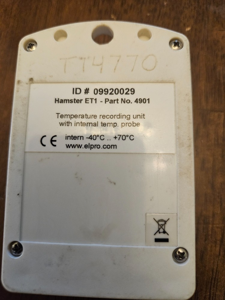 Hamster Elpro ET1 Temperature Datalogger