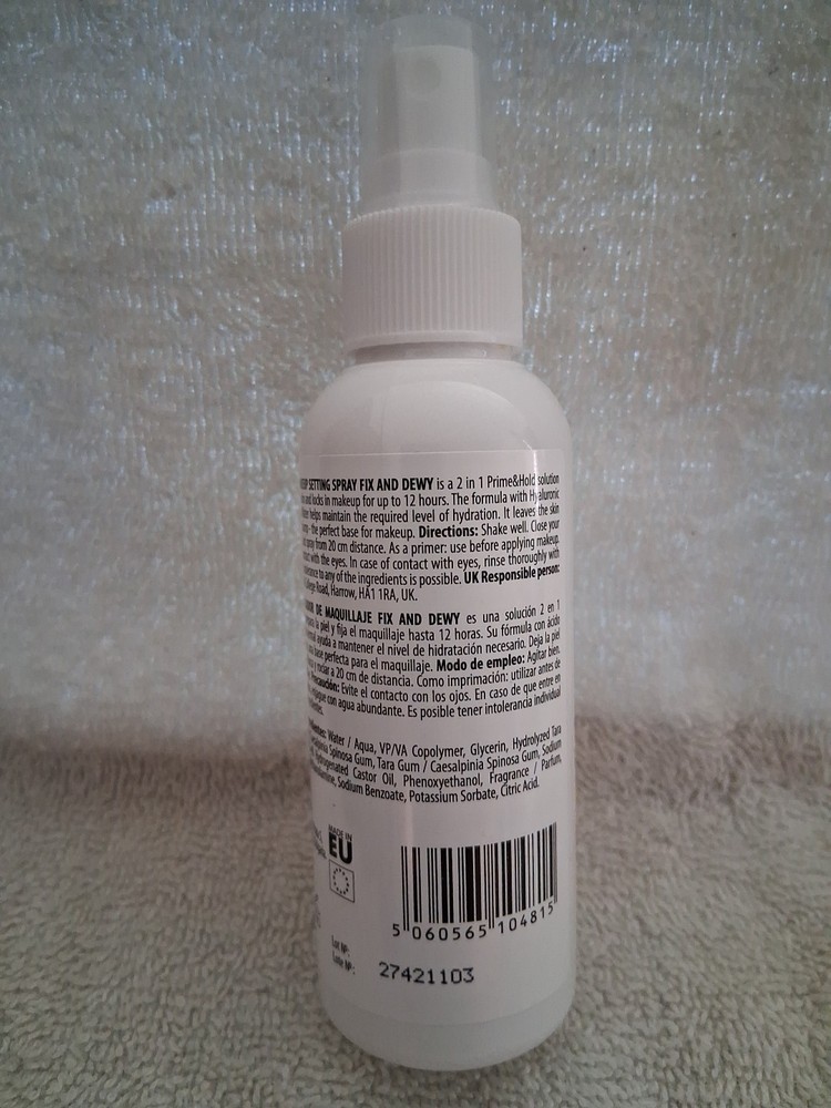 REVUELE FIX and DEWY (make up setting spray) 4 floz.