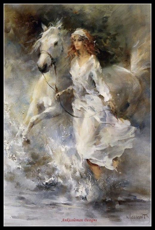 Cool Breeze - Chart Counted Cross Stitch Patterns Needlework DIY DMC 14 ct