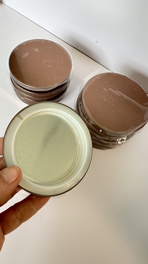 Bronze Metal Flat Lids (12-pcs)