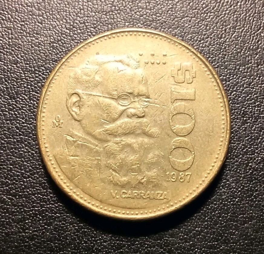 1987 Mexico 100 Pesos Coin