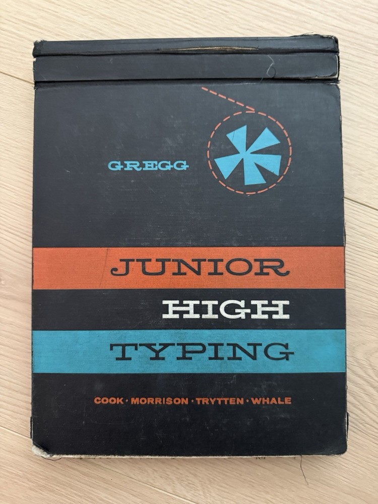1950’s Typewriter Junior High Manual And Typing Textbook